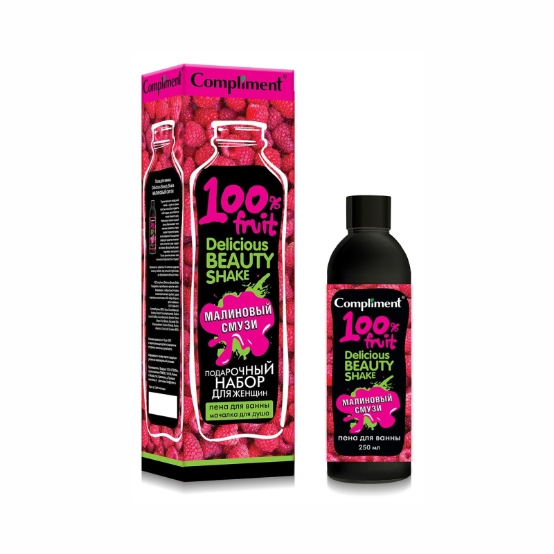 ПН Ж №1560 Delicious Beauty Shake Малиновый смузи Пена для ванны250мл ...