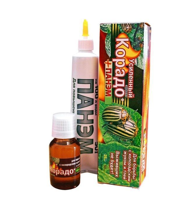 Корадо Усиленный эффект для борьбы с колорадским жуком и тлей (Корадо + Панэм) 25мл+50мл